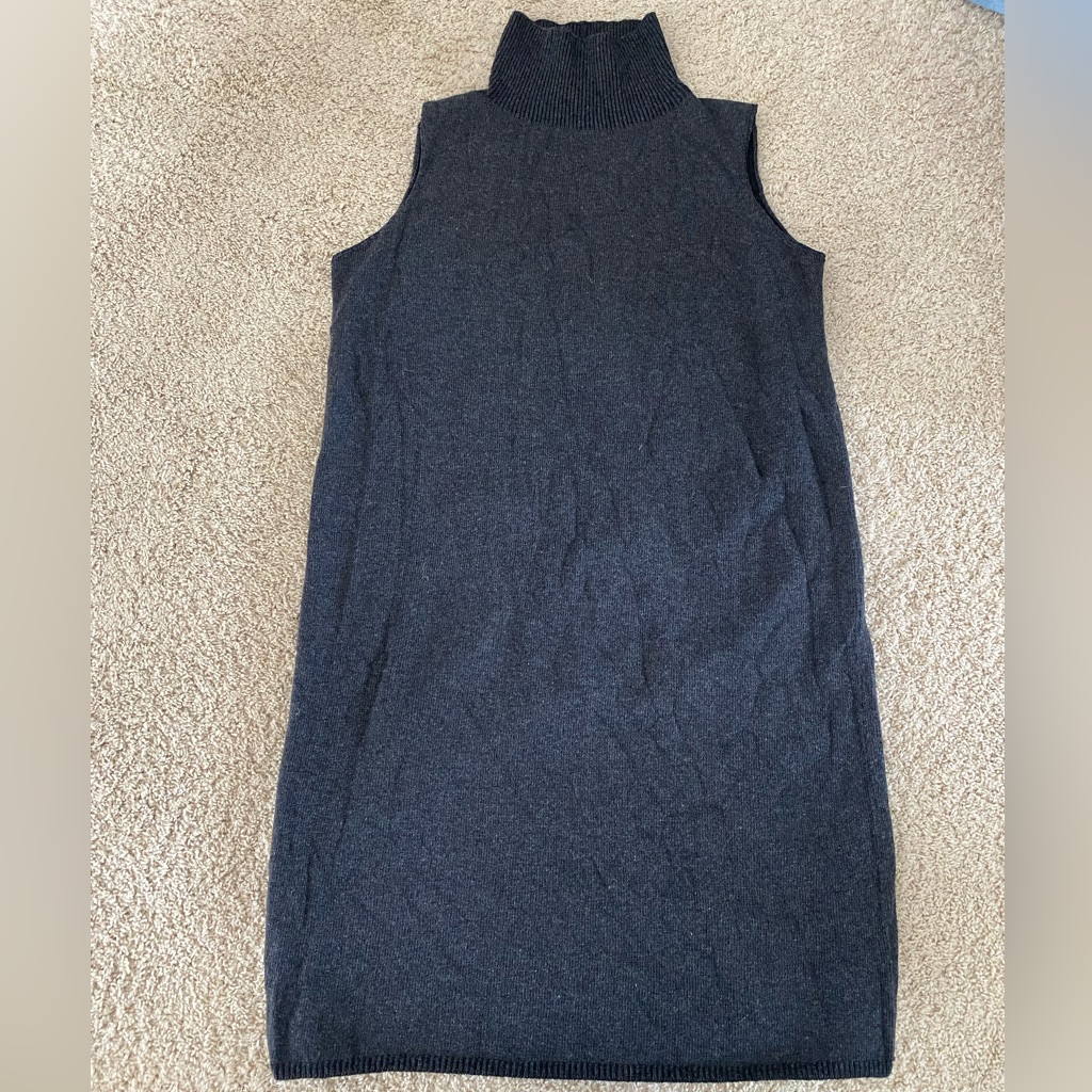 Lafayette 148 New York Mock Neck Sleeveless Cashmere/Wool Sheath Dress